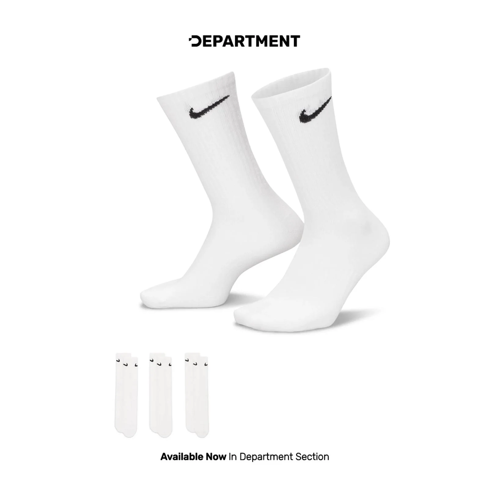 NIKE EVERYDAY LTWT CREW 3PR